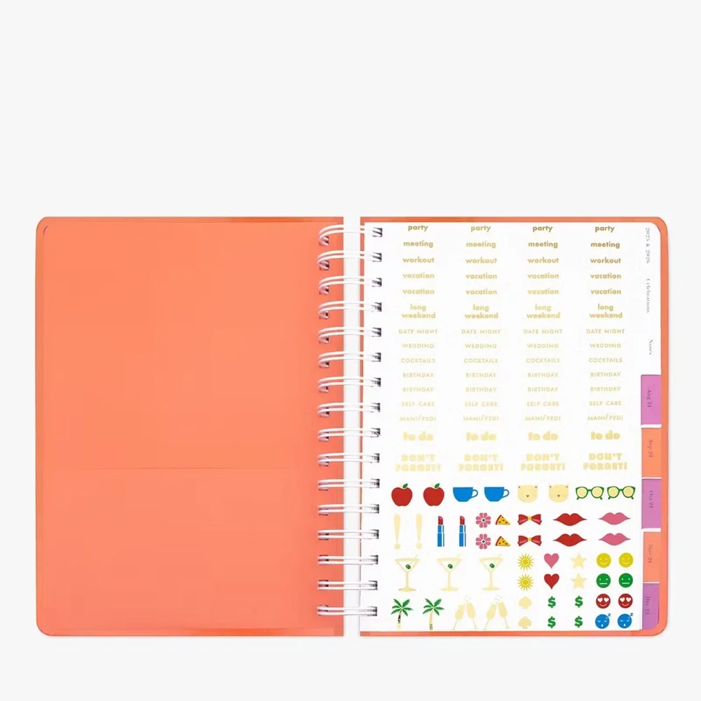Kate Spade Fuchsia Spiral Planner